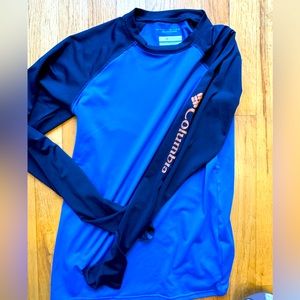 Youth L Columbia fishing/ sun shirt large (14/16)